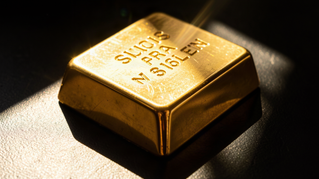gold bar with dramatic lighting