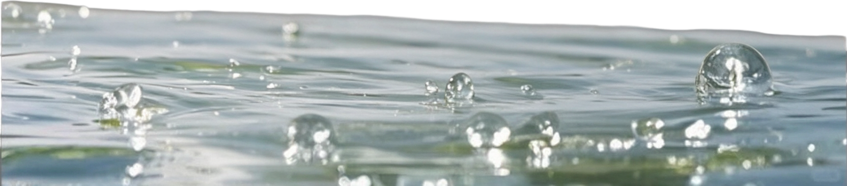 Water surface with bubbles