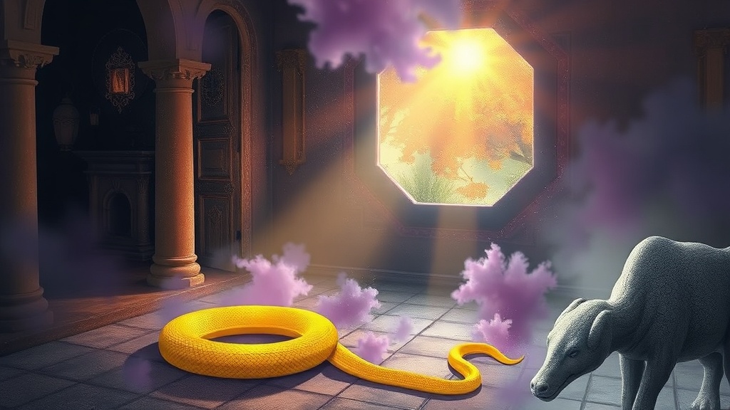 Sonhar com Cobra Amarela na Casa: Significado Espiritual