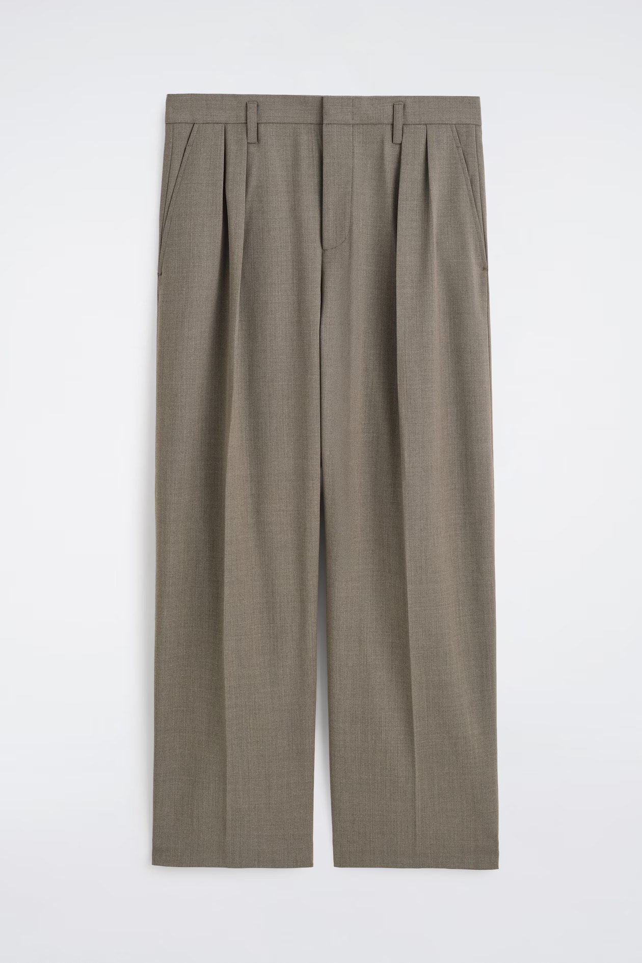 cos, WOOL-BLEND RELAXED-FIT WIDE-LEG PANTS