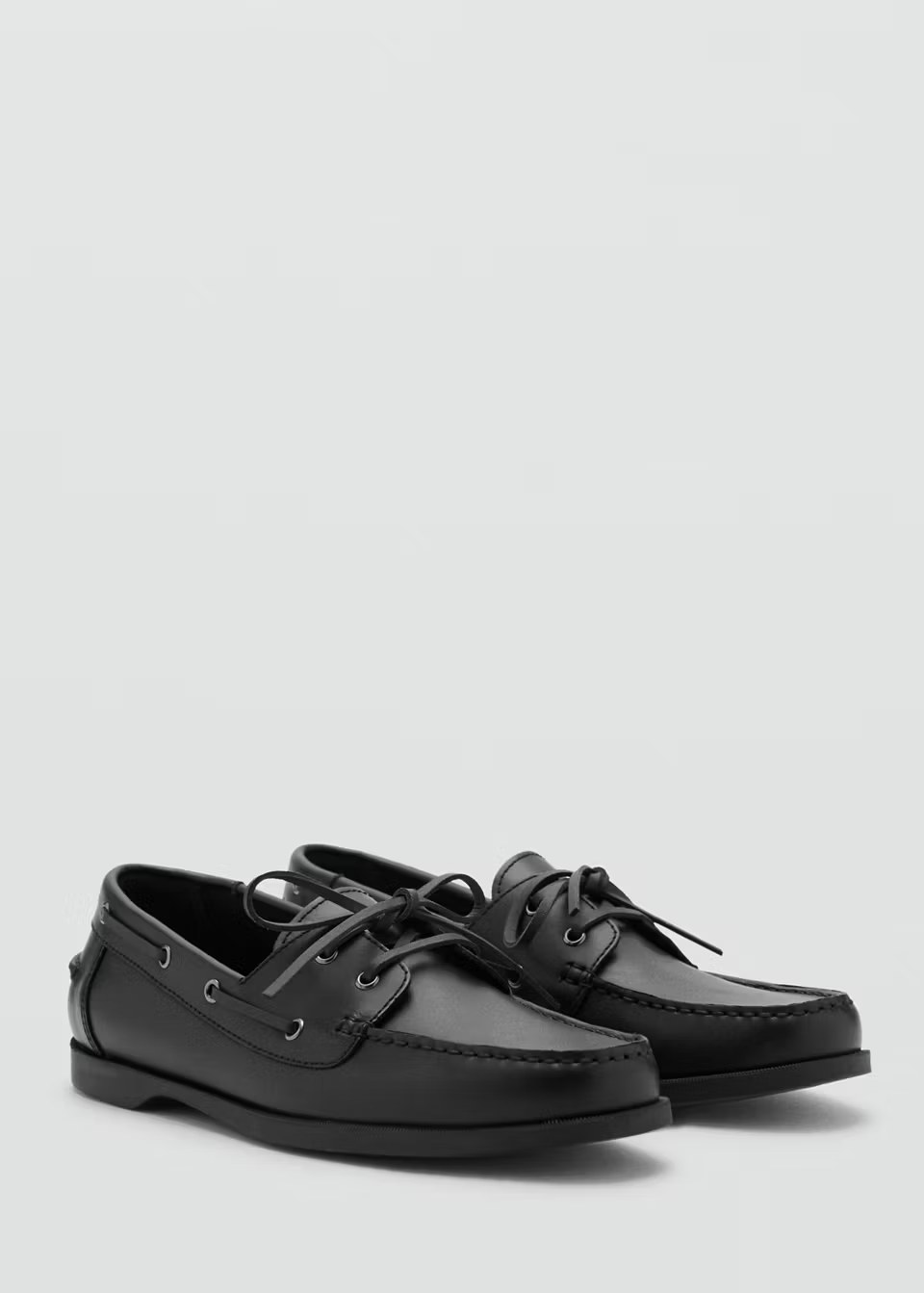 mango, LEATHER NAUTICAL SHOES