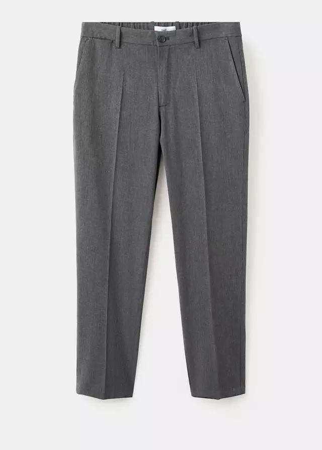 mango, BOLOGNA CROPPED SLIM-FIT TROUSERS