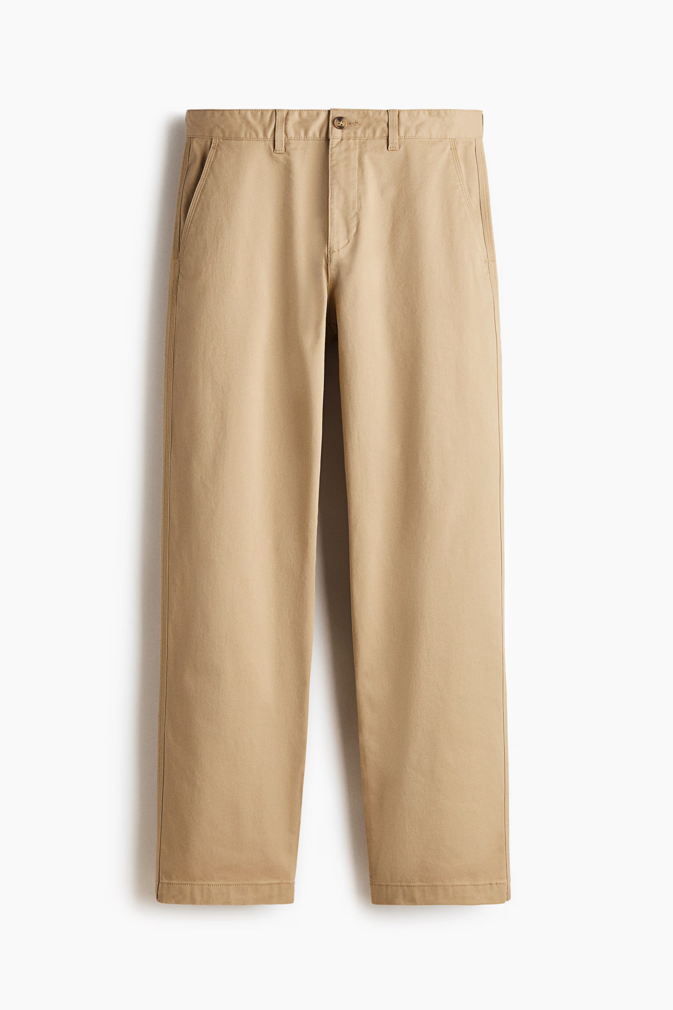 h&m, RELAXED-FIT COTTON CHINOS