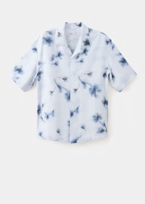 mango, REGULAR-FIT FLORAL PRINT SHIRT