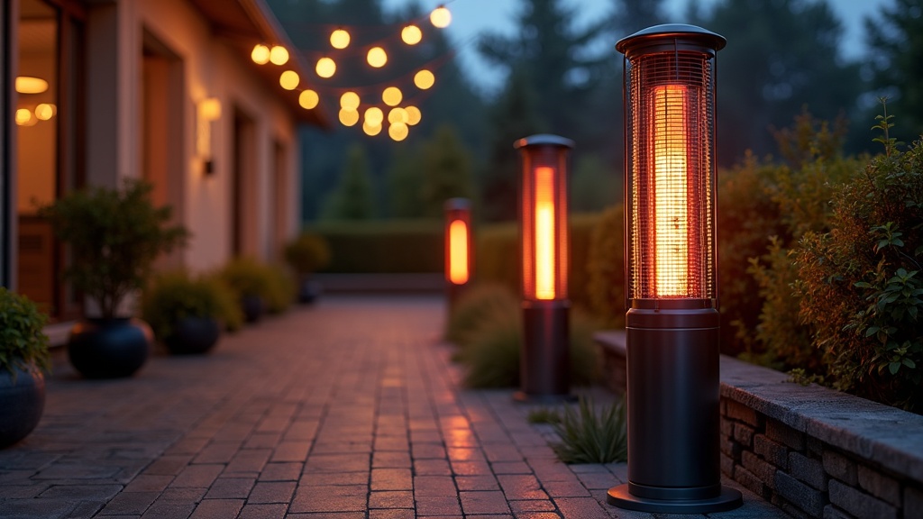 Outdoor electric patio heater