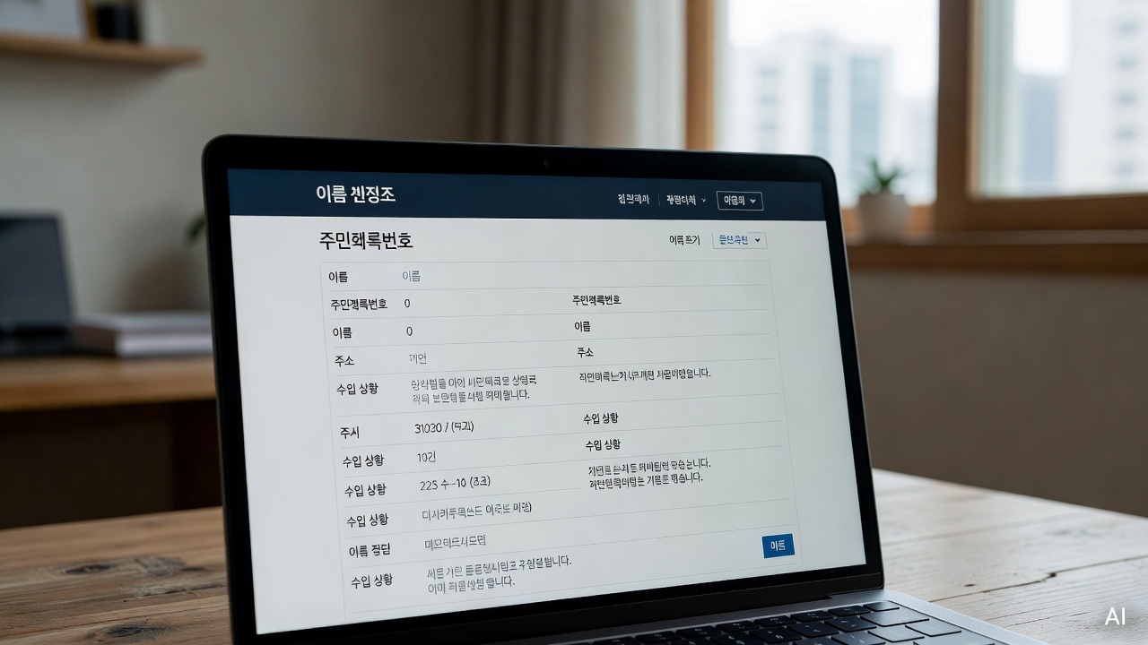 laptop screen showing welfare application website with form fields visible