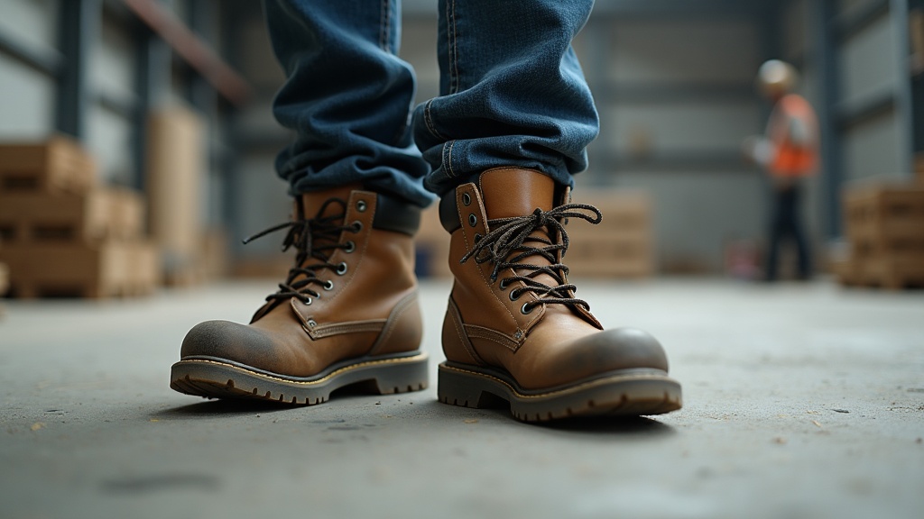 Calcetines de trabajo para piso de hormigón con amortiguación real