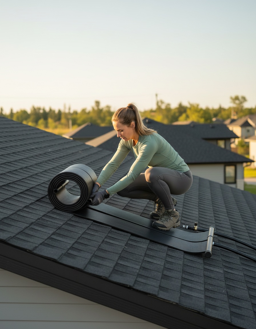 Innovadora manta solar de polipropileno para climatización eficiente de piscinas