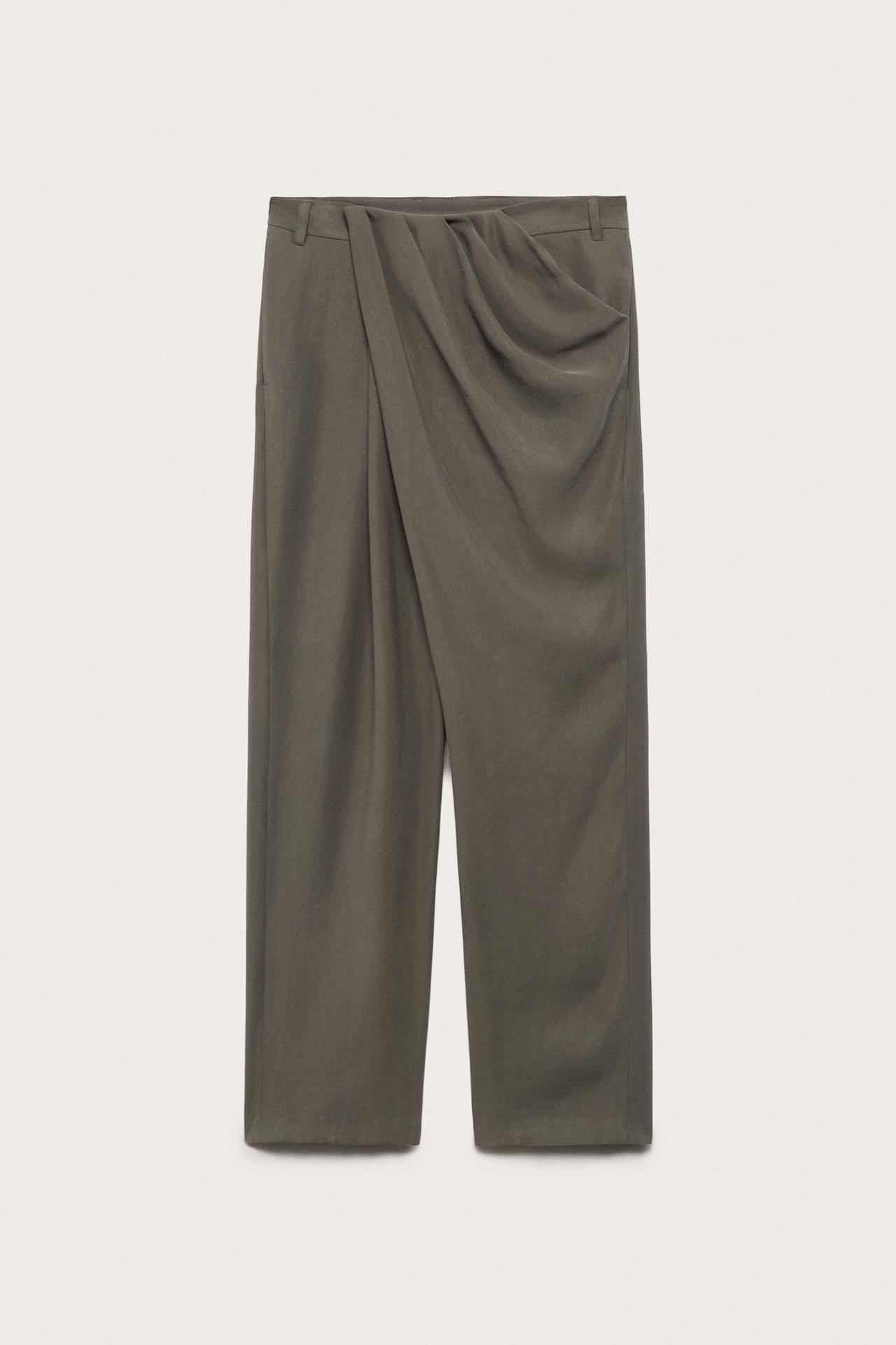 zara, LIMITED EDITION FLOWY DRAPED PANTS