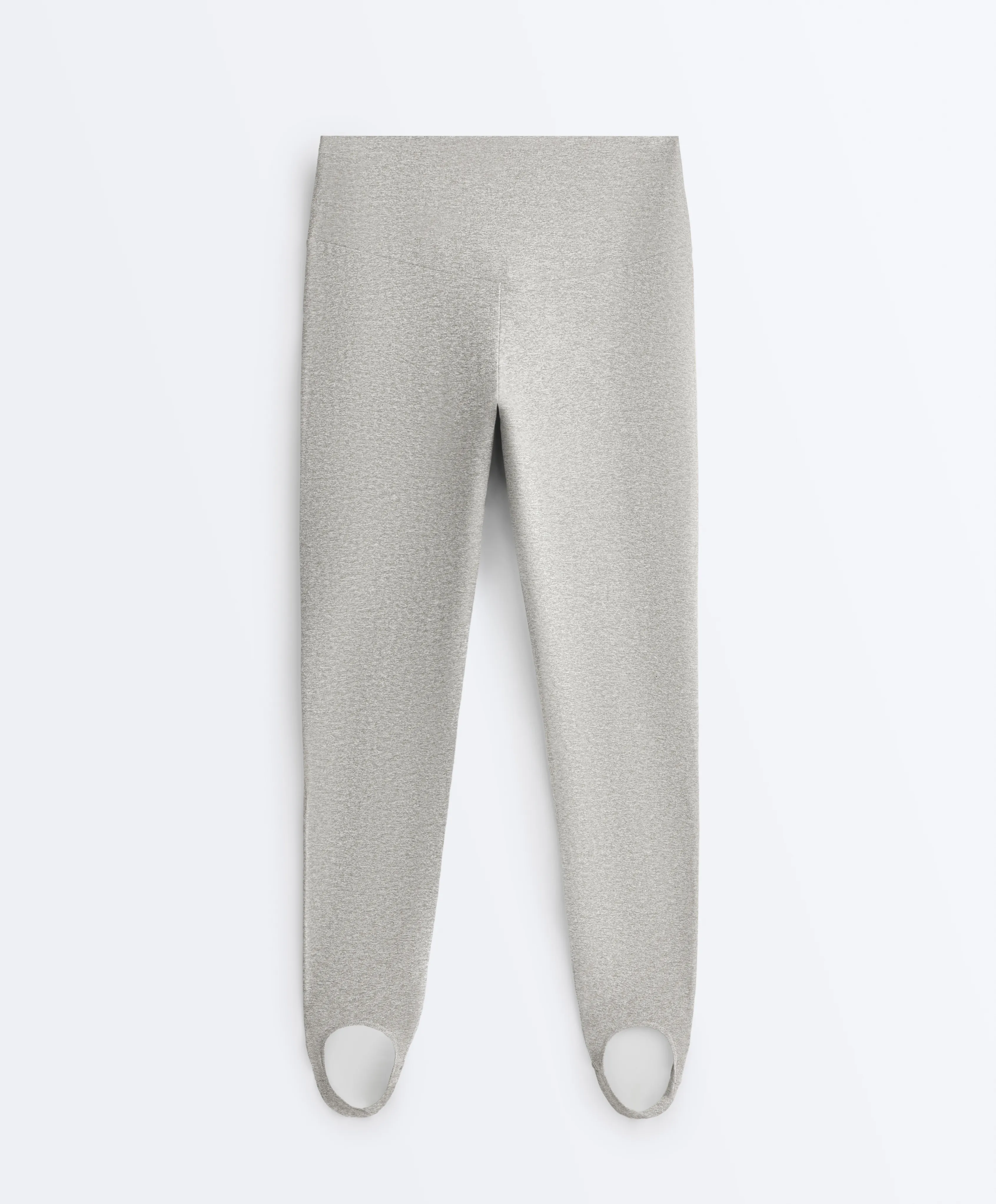 oysho, Comfortlux super-high-rise ankle-length marl leggings