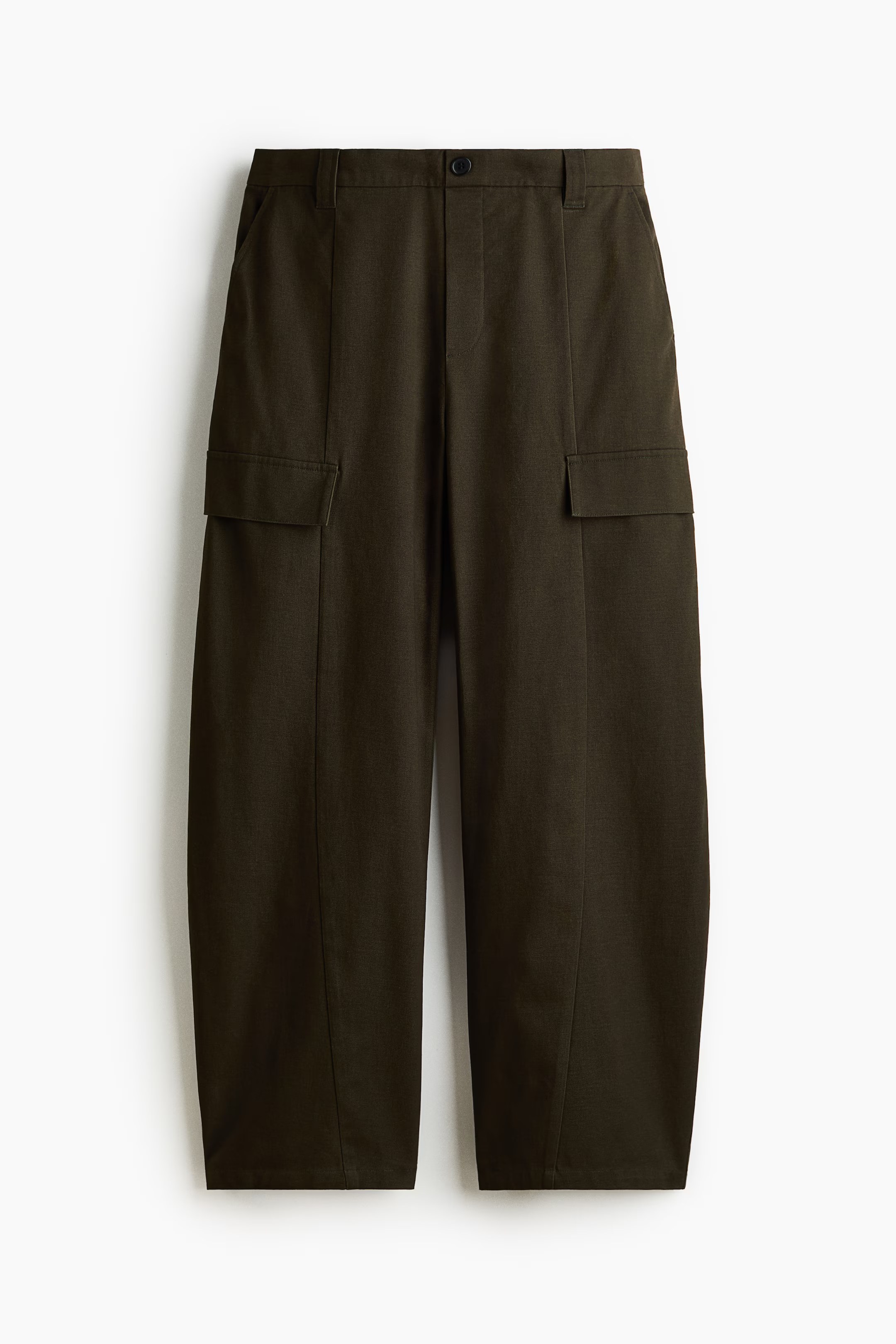 H&M, BARREL-LEG CARGO PANTS