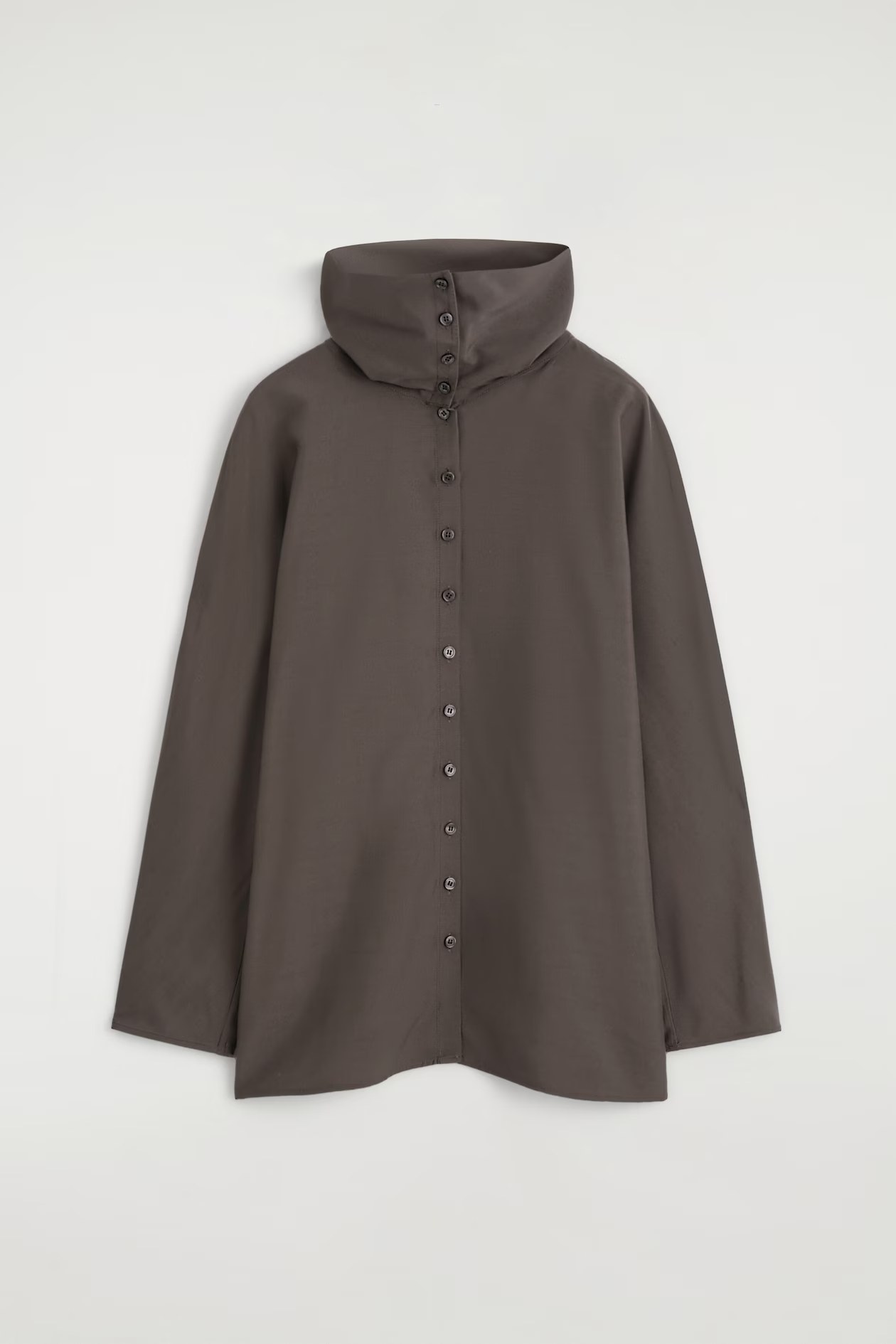 cos, FLUID MOCK-NECK BLOUSE