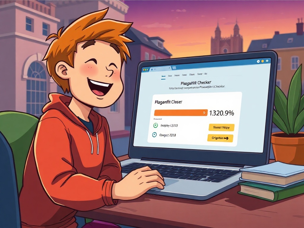 Реферат за час, но без плагиата: как я использую ИИ честно 4 Студент видит высокий процент уникальности на проверке текста