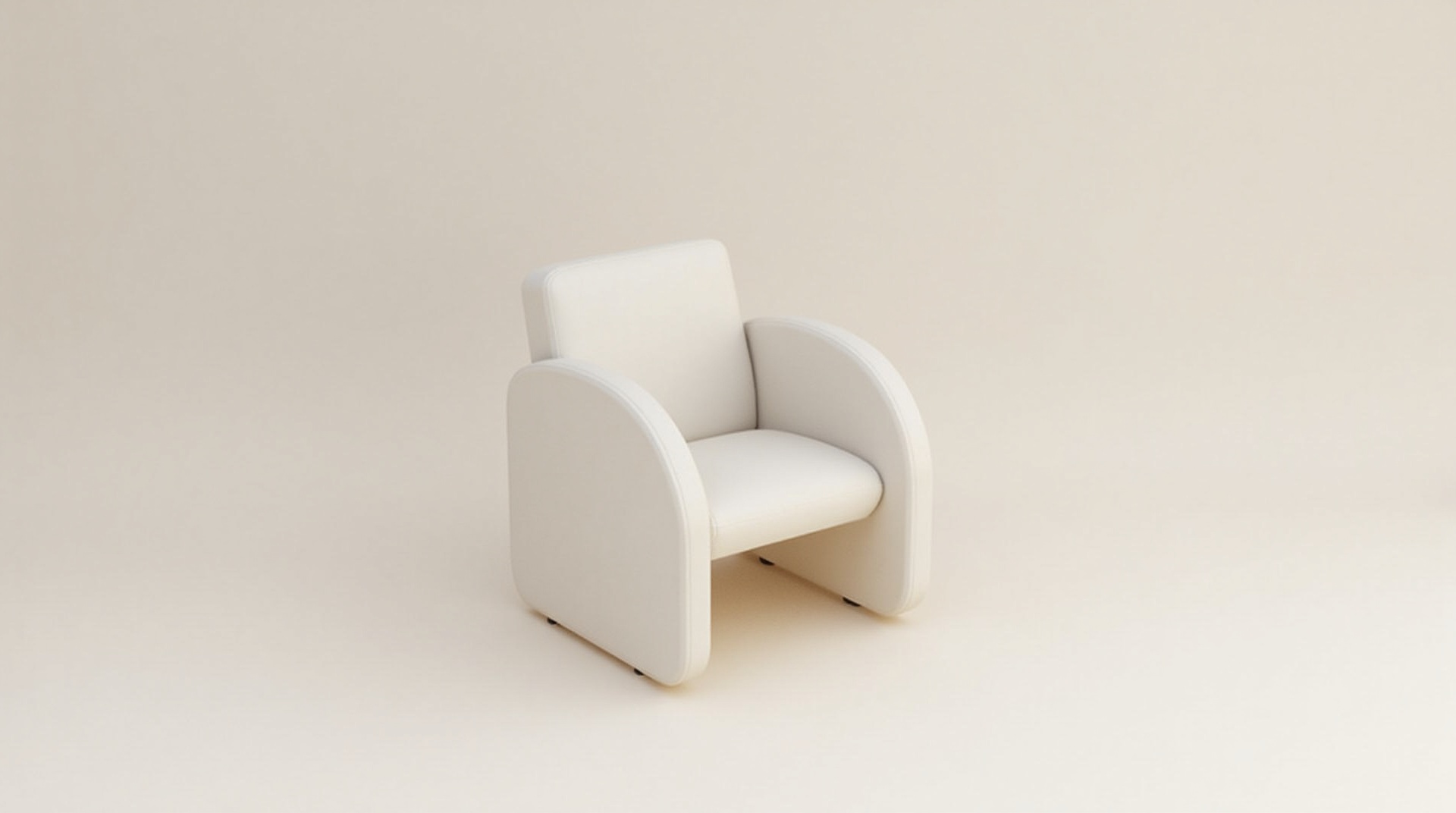 Studio render of a lounge chair