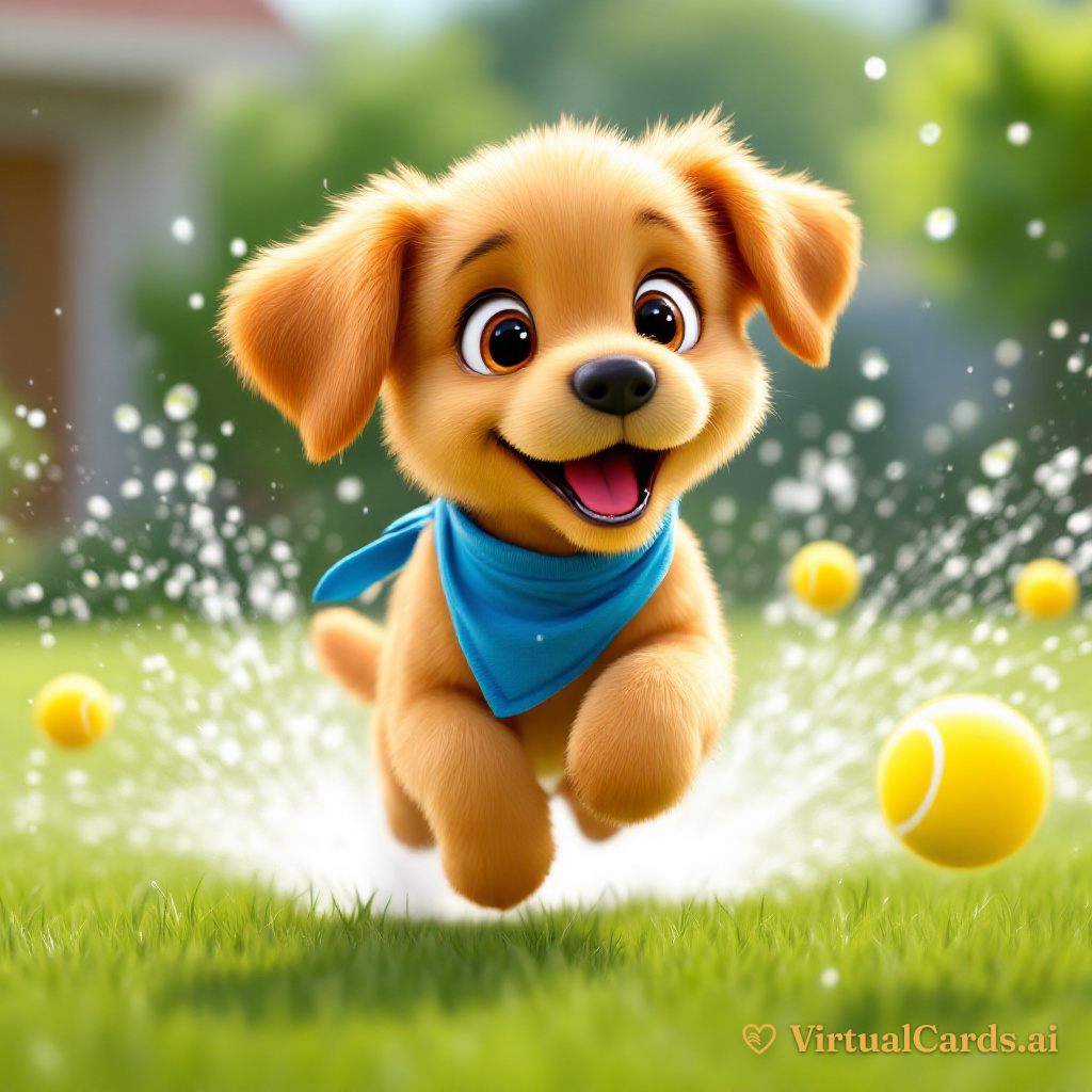 Here Comes Trouble! -- Welcome Home, Puppy card