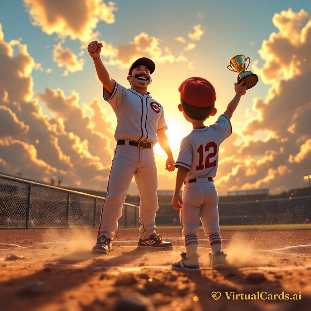 The Legend of the Dirt Infield -- Thank You card