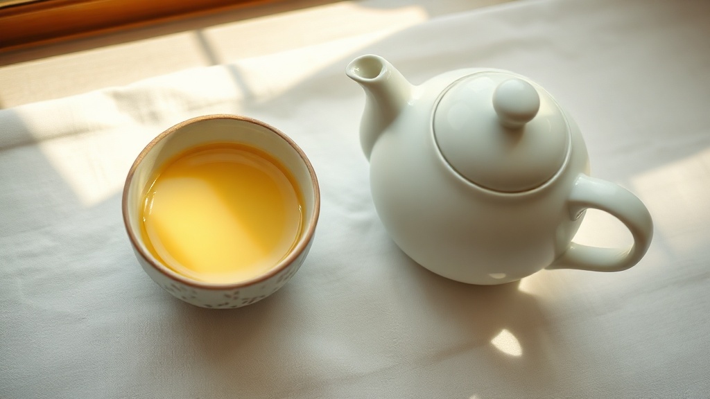 Deux tasses de sencha côte à côte pour comparer l'infusion en théière Tokoname et en porcelaine