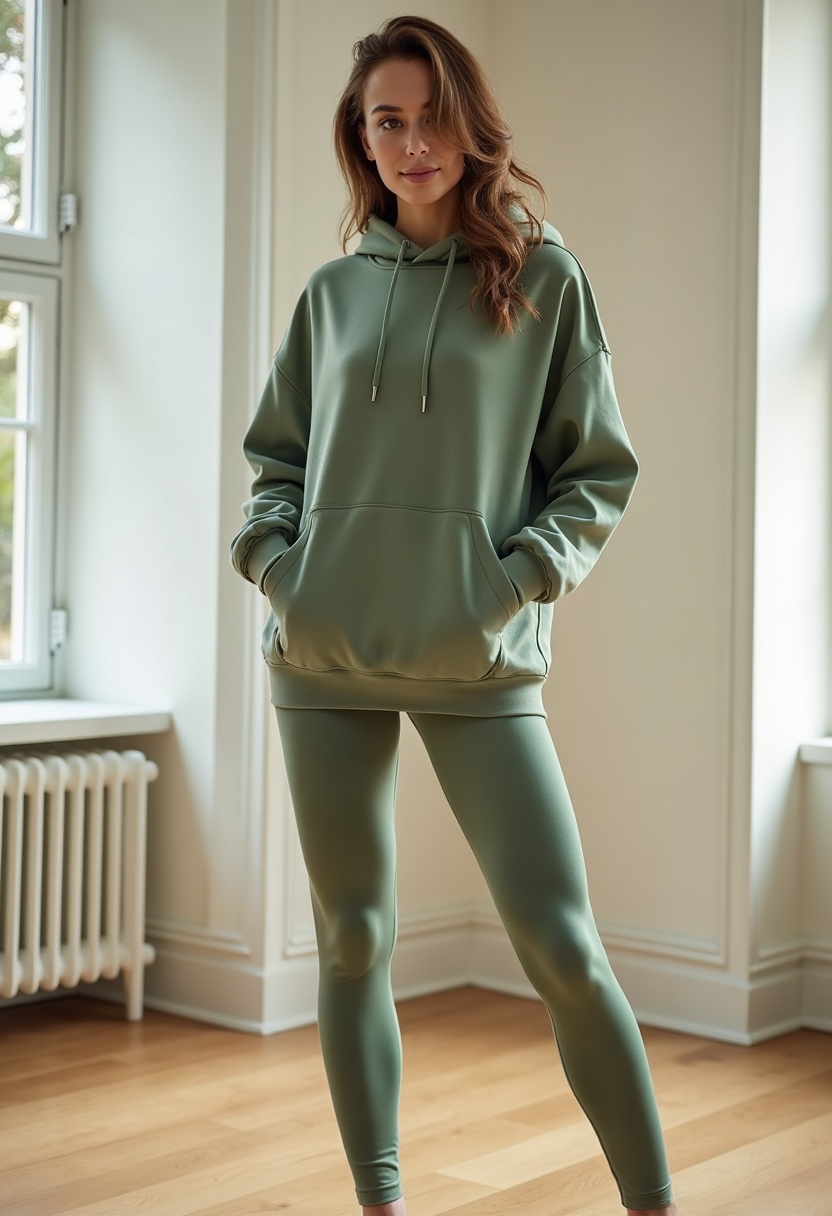 Celynia Round-neck Loose-fit Versatile Sweatshirt lifestyle