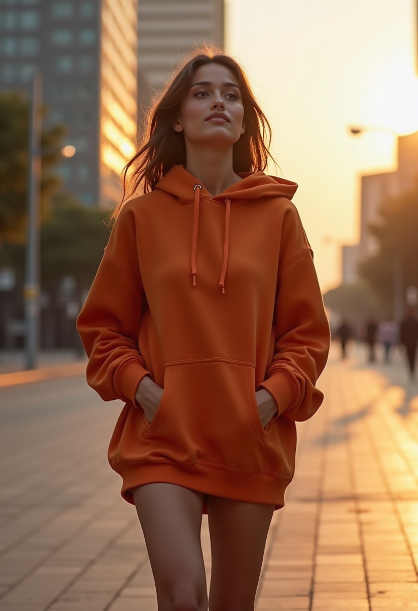 Celynia Loose-Fit Oversized Hoodie With Pockets lifestyle