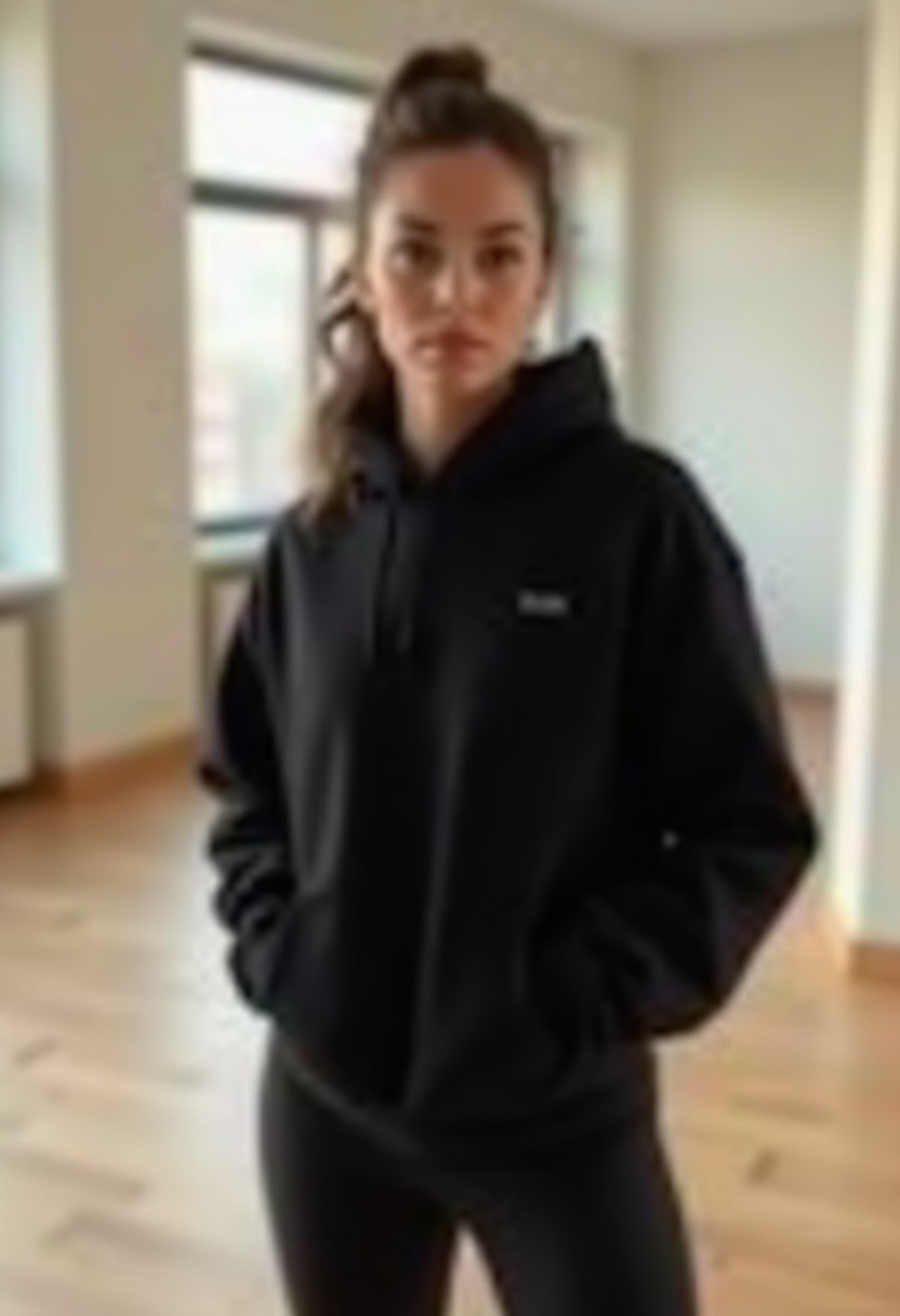 Celynia Leopard-print Hooded Sweatshirt lifestyle