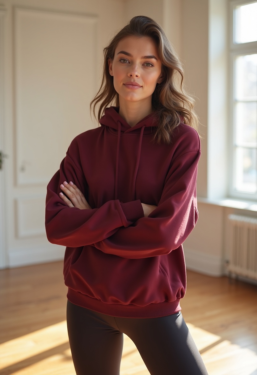 Celynia Fallwinter Loose-fit Drop-shoulder Pullover Top lifestyle