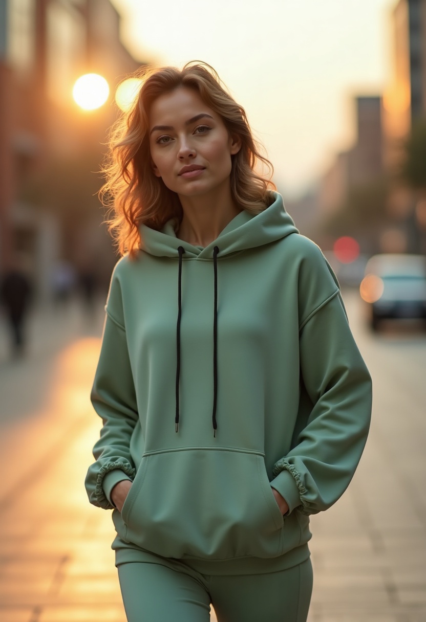 Celynia Round-neck Loose-fit Versatile Sweatshirt lifestyle