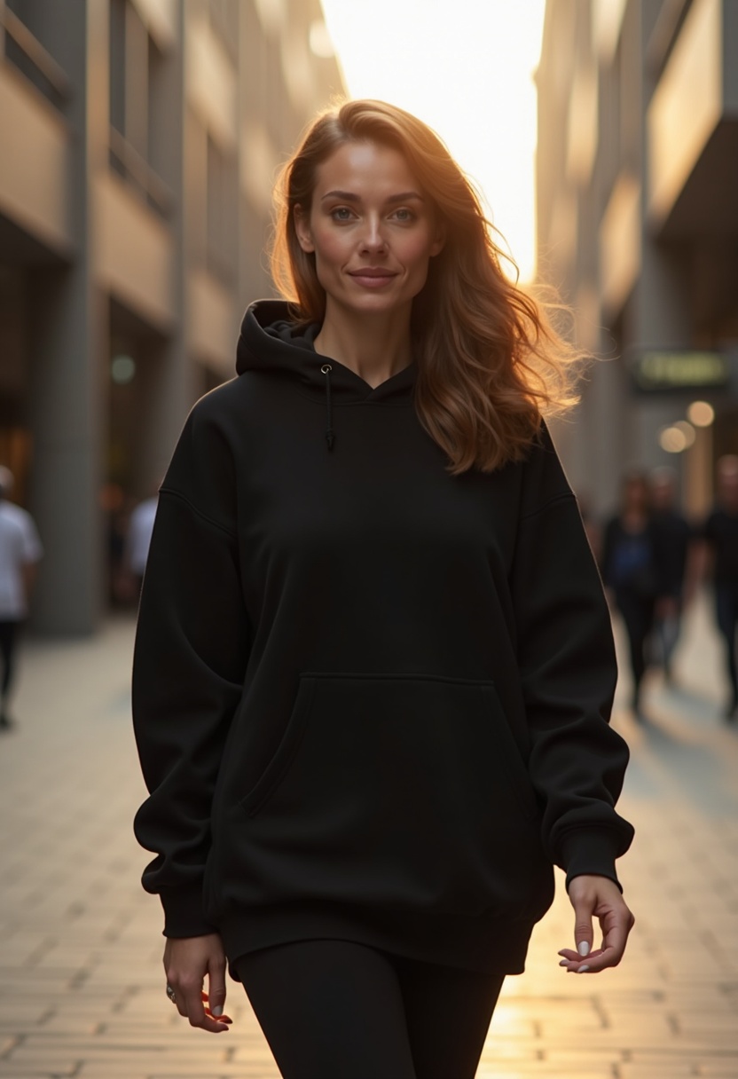 Celynia Leopard-print Hooded Sweatshirt lifestyle