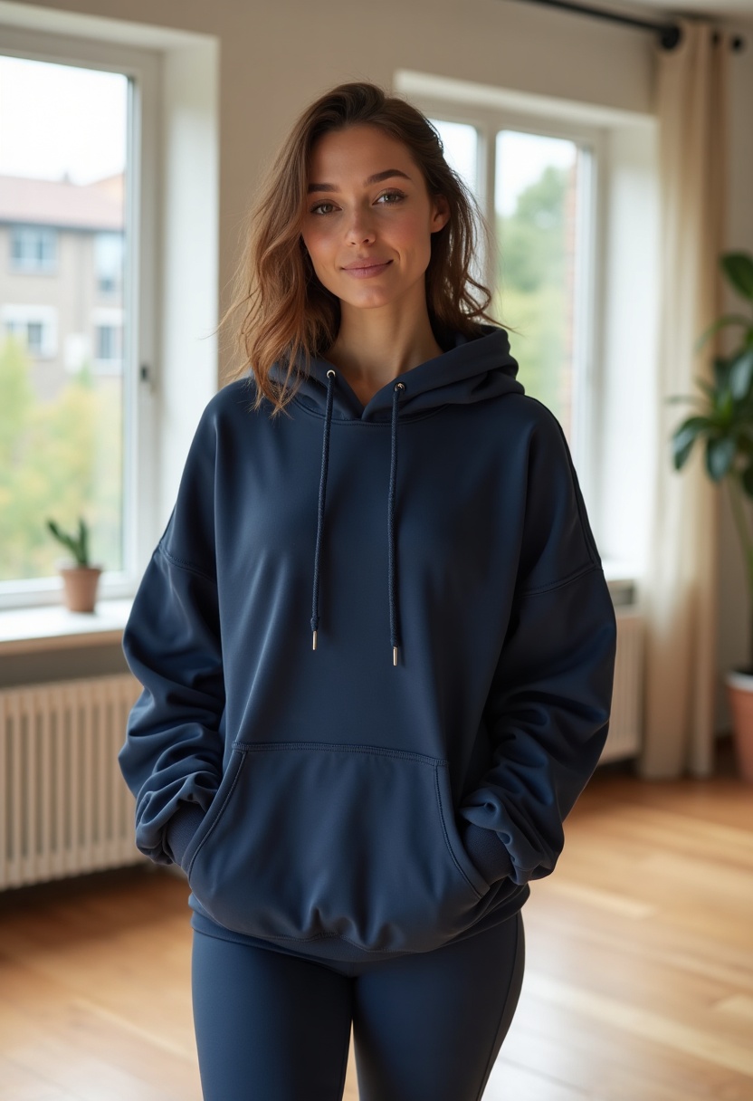 Celynia American-style Retro Letter-print Cardigan Hoodie lifestyle