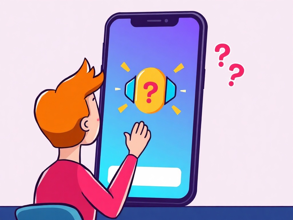 человек репетирует презентацию перед телефоном с реагирующей иконкой ИИ