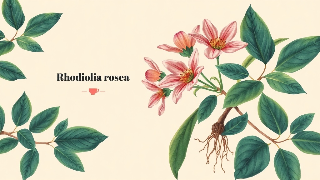 Chá de Rhodiola para Estresse e Cansaço