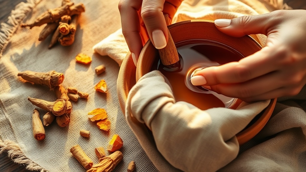 Teinture naturelle au curcuma et au bois de santal pour les robes de moines bouddhistes