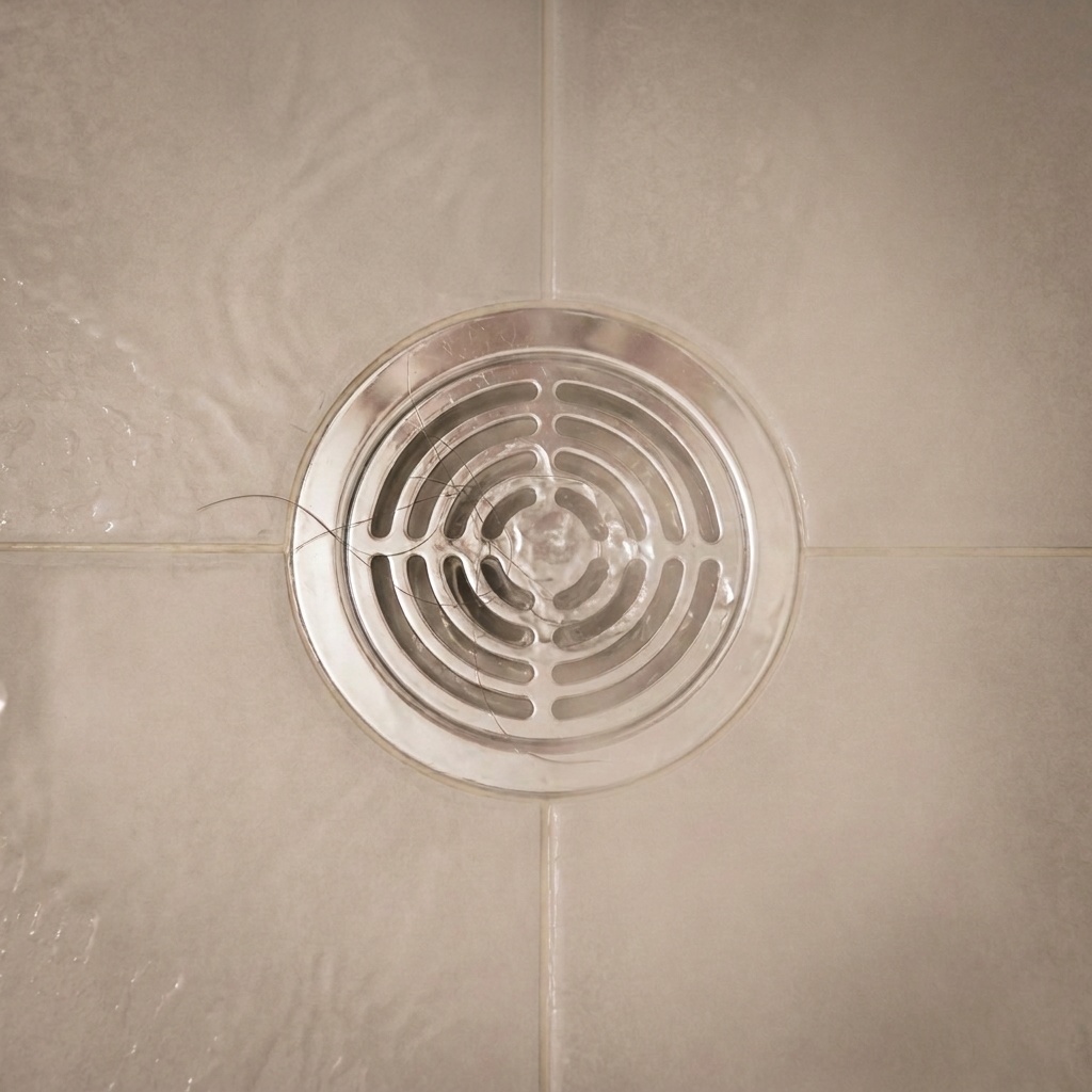 Clean shower drain, less hair shedding