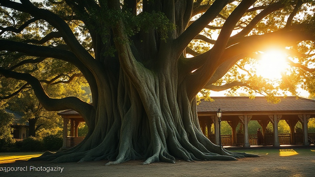 Arbre Bodhi sous lequel Siddhartha Gautama atteignit l'éveil selon la tradition bouddhiste
