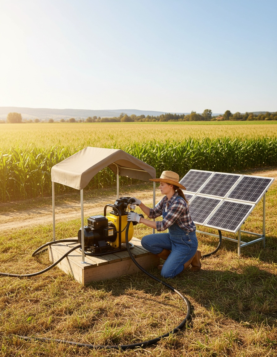 Avanzada Bomba Solar de Superficie de 750W para Riego y Aplicaciones Rurales