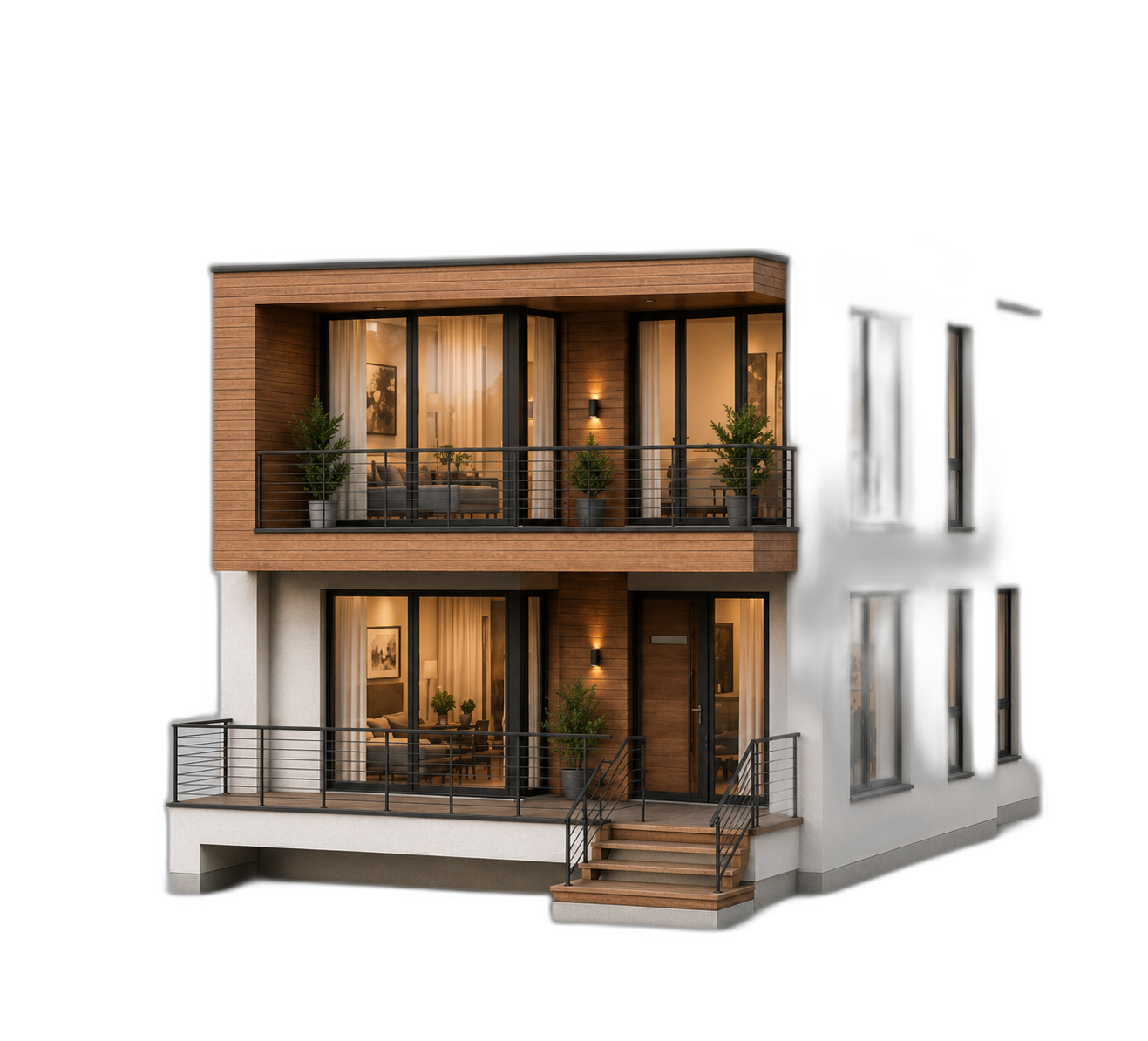 modern house — free 3D model