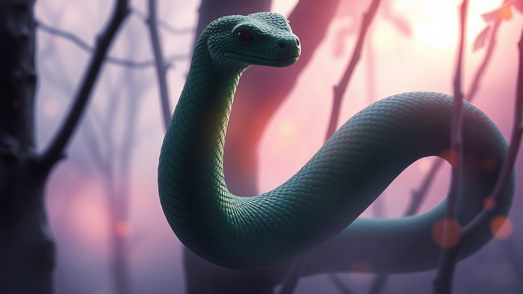 Sonhar com Cobra Verde: Simbolismo e Aviso Espiritual