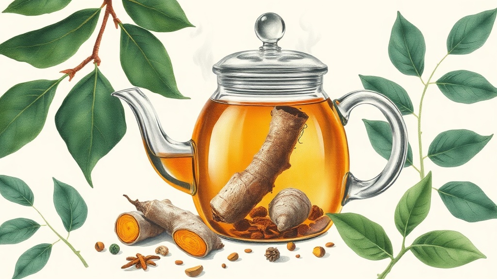 Chá de Gengibre e Cúrcuma para Inflamação Articular