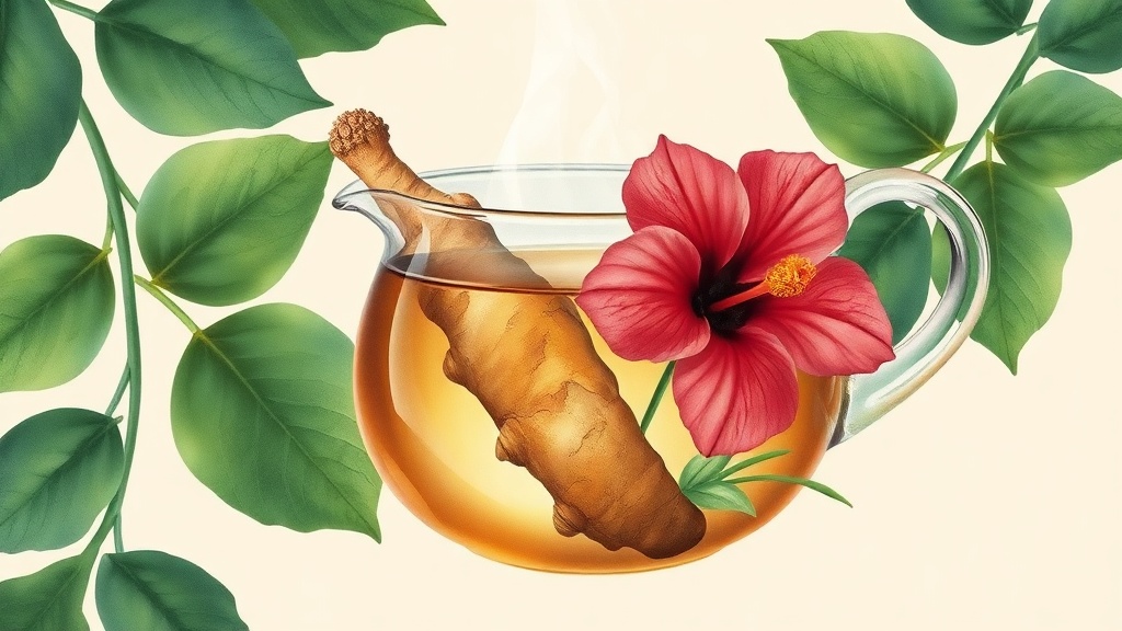 Chá de Hibisco e Gengibre para Pressão Alta