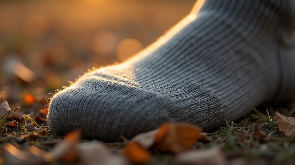 Dense terry loop cushioning inside a thick merino wool work sock