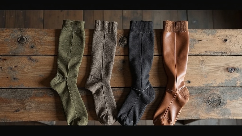 Military grade boot socks compared to cowboy boot socks for men
