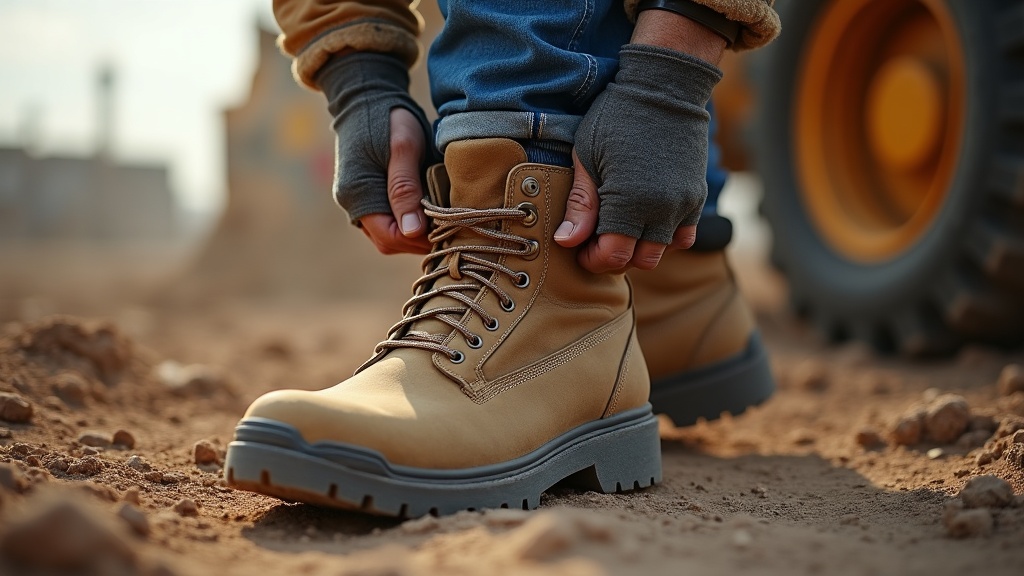 Boot socks for guys on a work site
