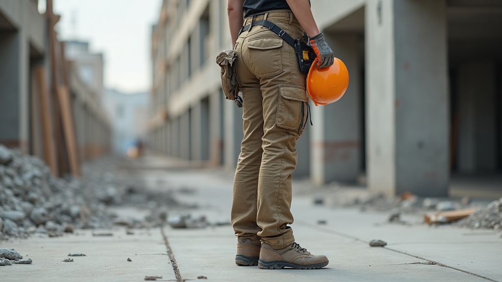 Pantalones de trabajo para mujer en construcción