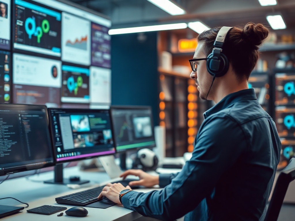 Illustration of AI-powered copywriting tools boosting content creation speed for personal branding.