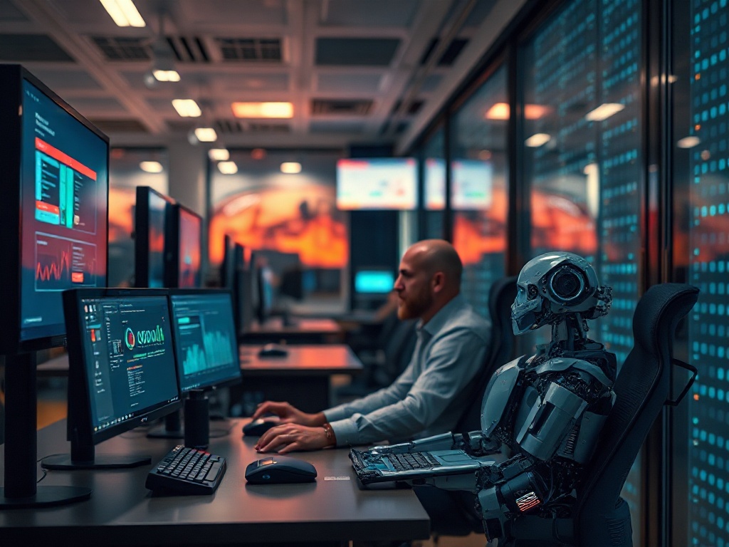 Illustration of AI reducing micro-decisions in business to combat decision fatigue