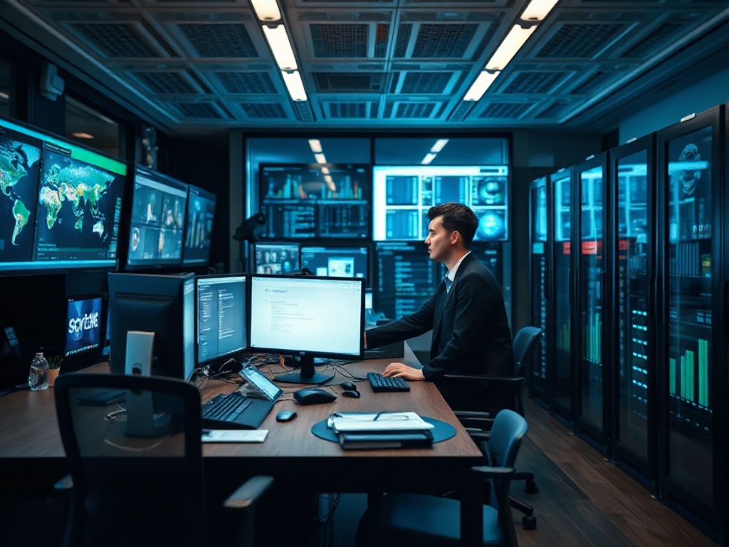Illustration of executives analyzing AI framework complexity gap in AI business strategy.