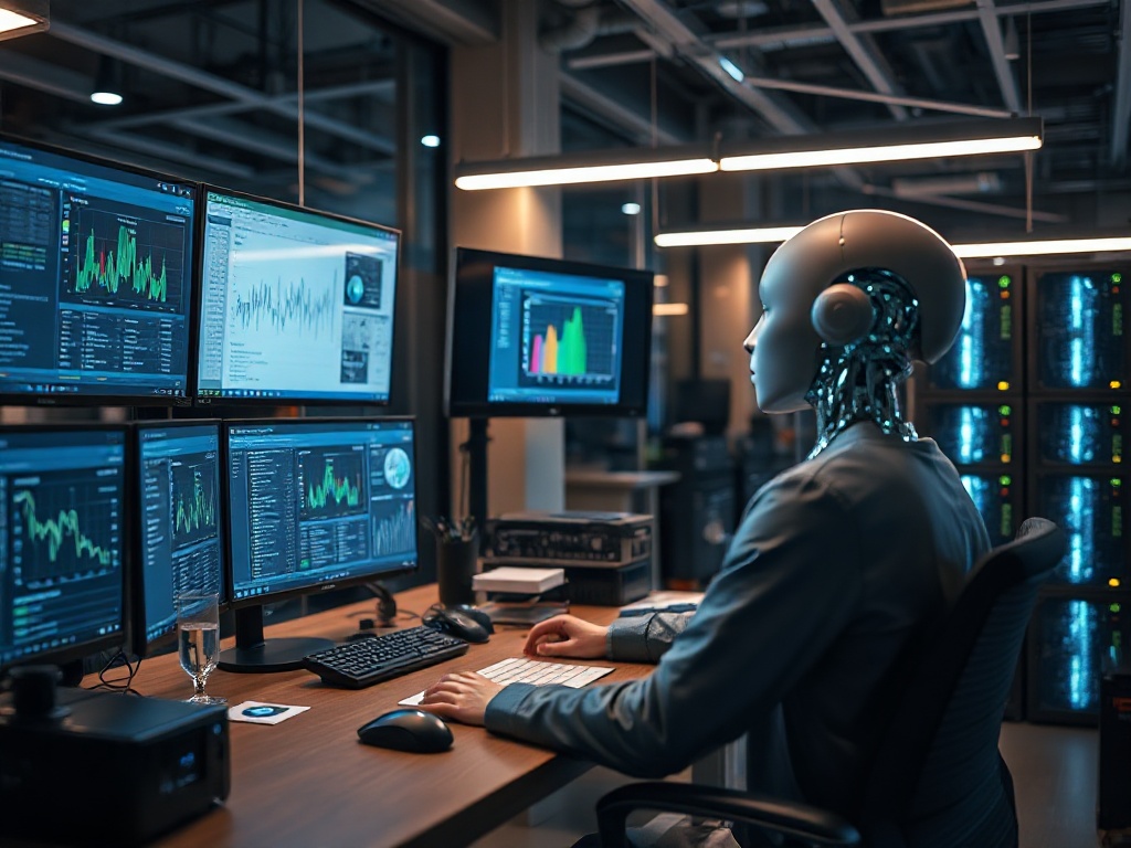 Illustration of AI-powered real-time cybersecurity protection for personal online safety