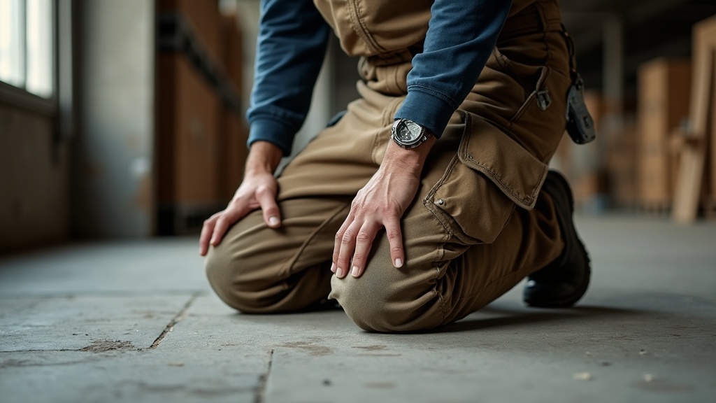 Pantalones de trabajo resistentes con rodillas reforzadas