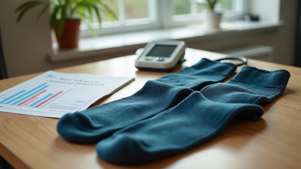Medical-grade compression socks with 20-30 mmHg rating