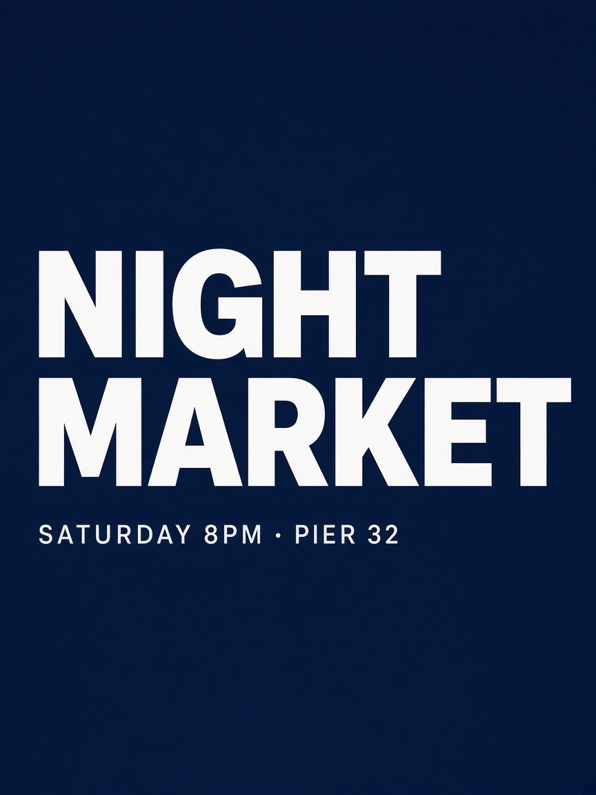 Night Market poster, first render