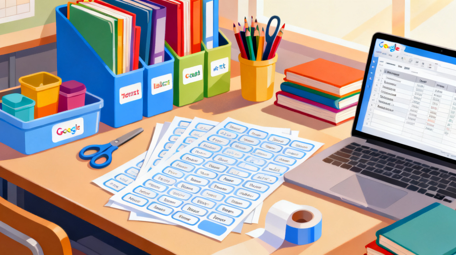 How to Create and Print Classroom Labels from Google Sheets